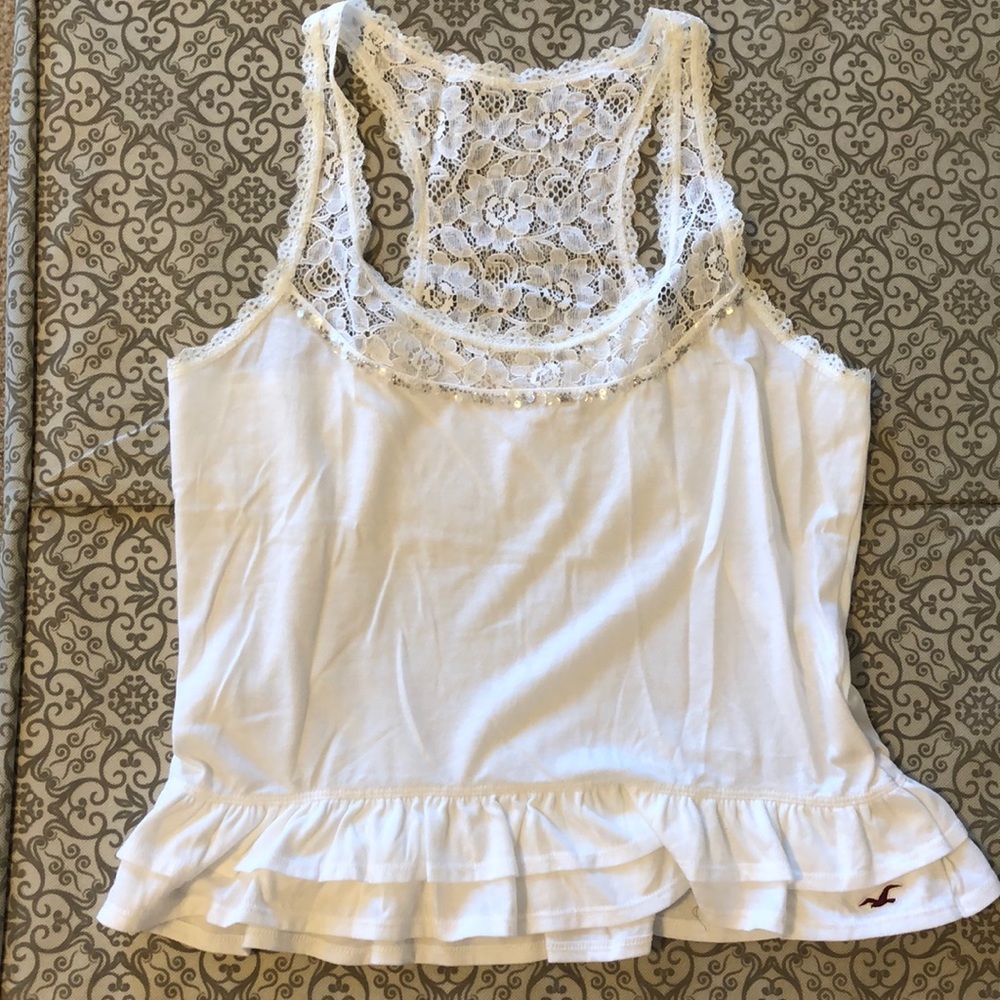 🔶 5/$25 🔶 White Hollister RacerBack